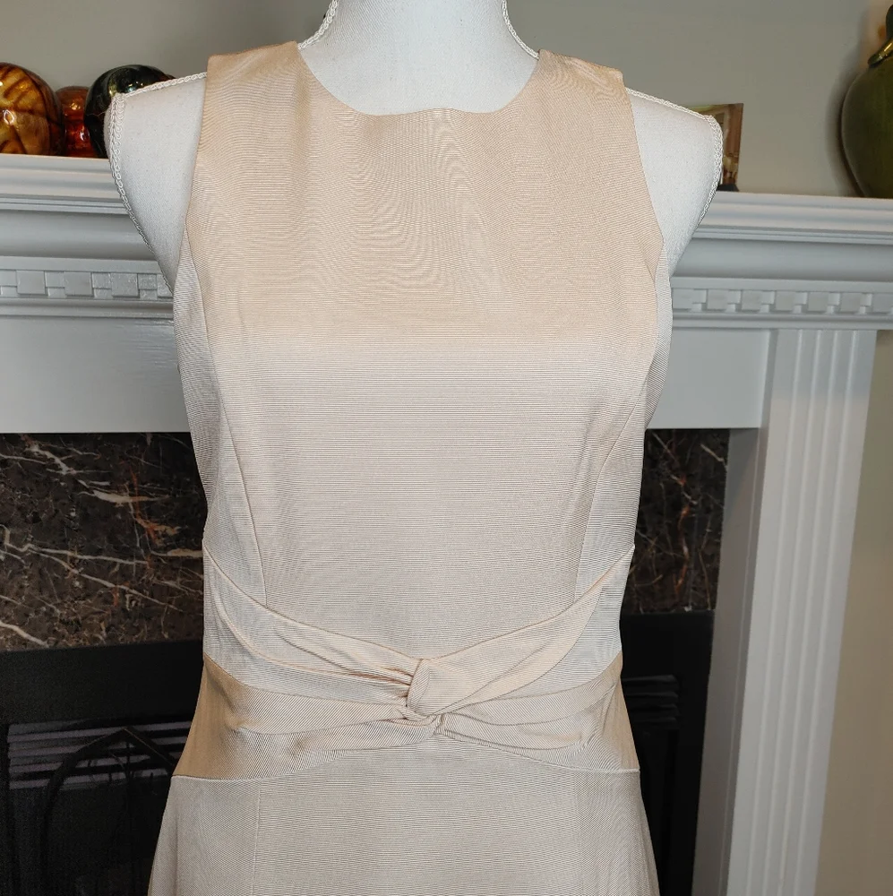 4.COLLECTIVE GROSGRAIN TWISTED KNOT DRESS, BLUSH 8 - Picture 2 of 11